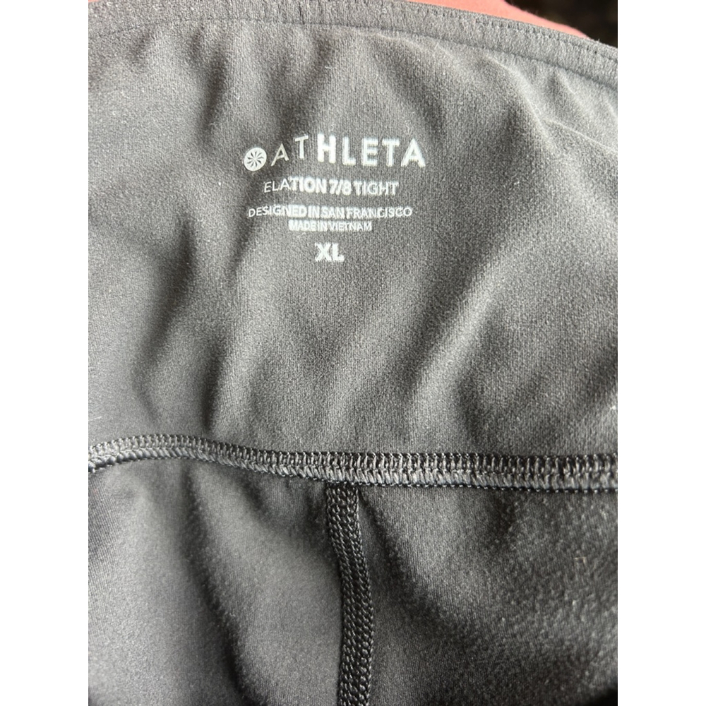 Women's Athleta Elation High Rise 7/8 Legging Large Black - Picture 3 of 11